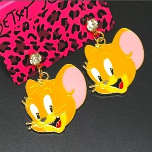 Betsey Johnson Tom And Jerry Earrings